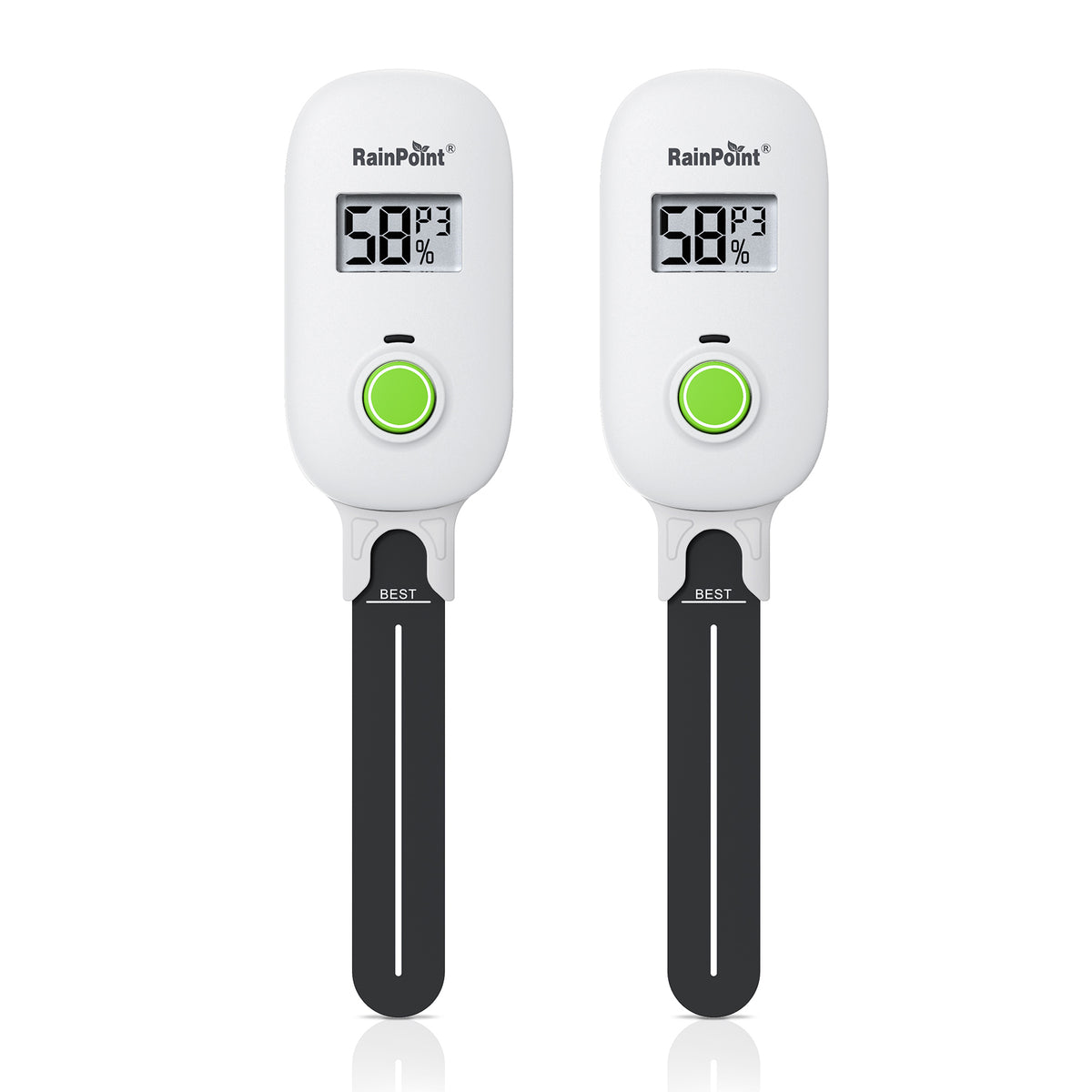 RAINPOINT Smart Digital Wireless Plant Moisture Meter Houseplant Indoor(Two-Pack Set)