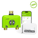 RainPoint 2 Zone WiFi Water Timer with Ethernet Gateway for smart garden irrigation control