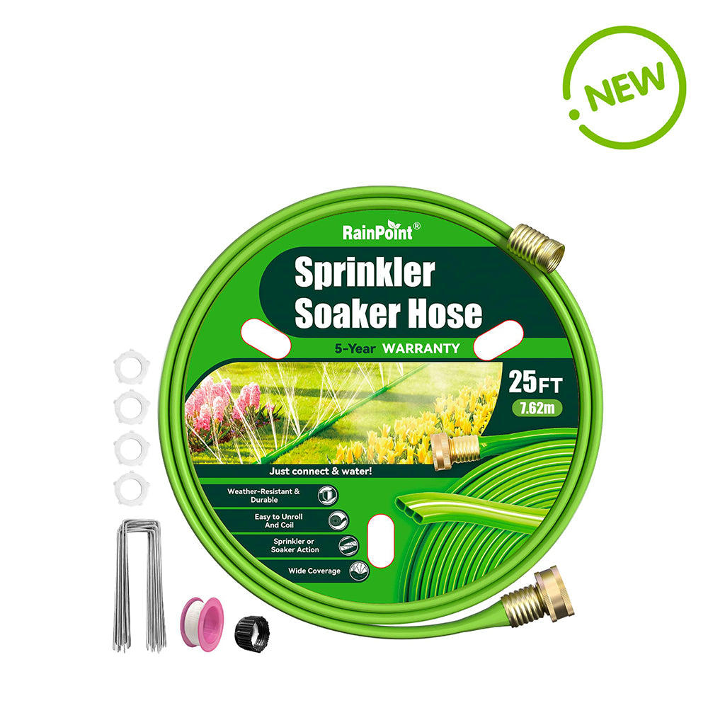 RAINPOINT Sprinkler Hose with Holes 25FT