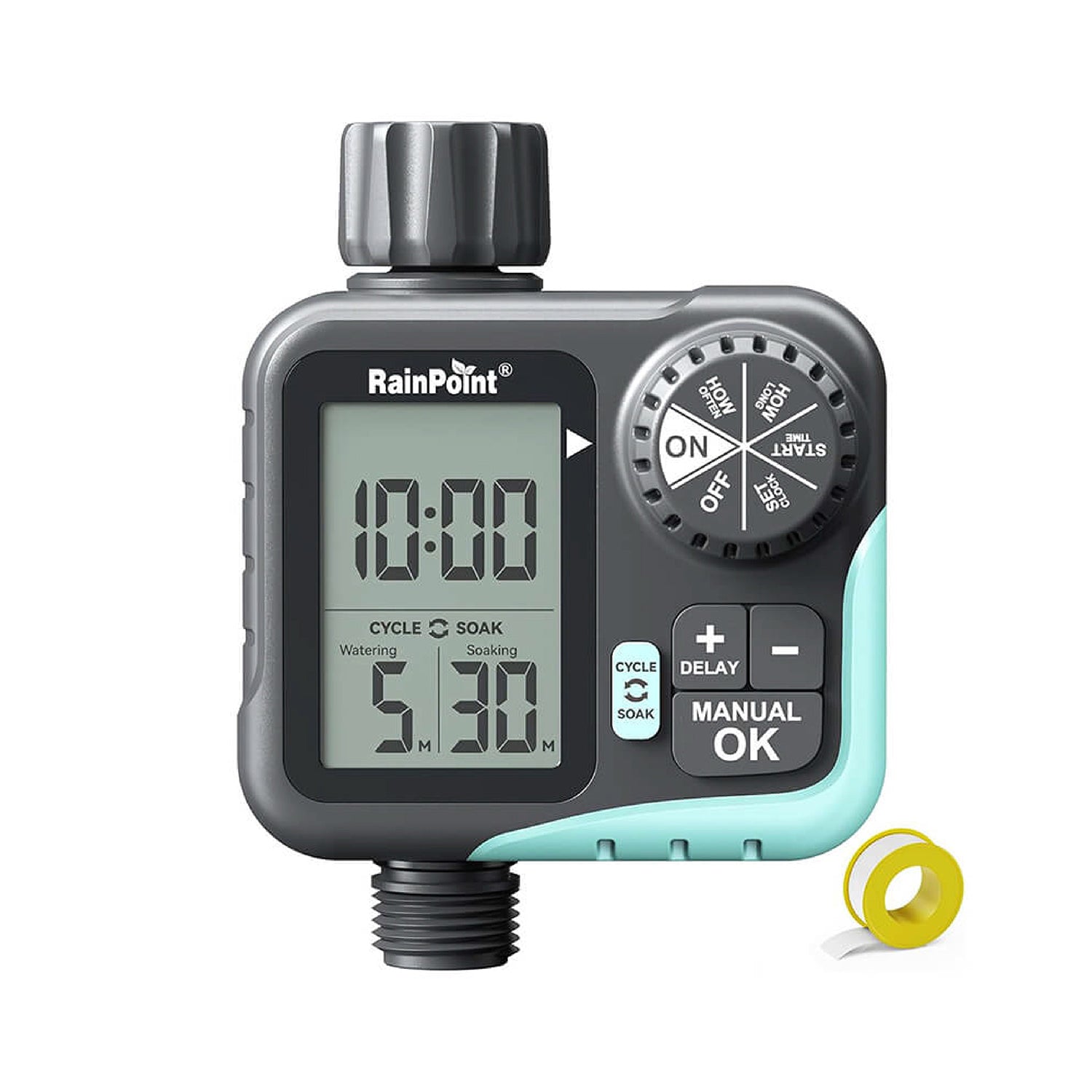 RAINPOINT Cycle & Soak Water Timer for Garden Hose