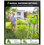 RainPoint smart irrigation controller with two zone scheduling and remote watering features